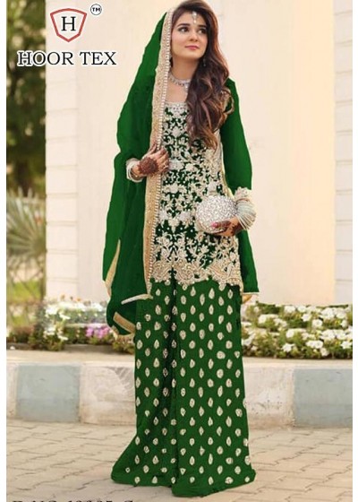 HOOR TEX 19003-C BRIGHT VOL-1 PAKISTANI SUITS SATIN SILK
