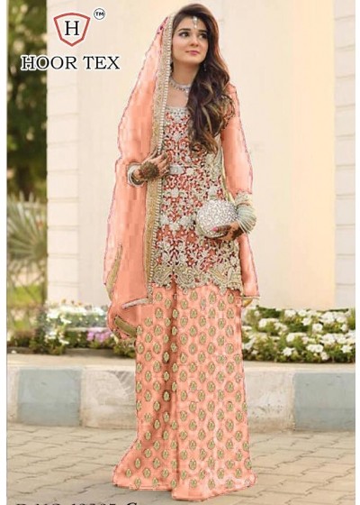 HOOR TEX 19003-G BRIGHT VOL-1 PAKISTANI SUITS SATIN SILK