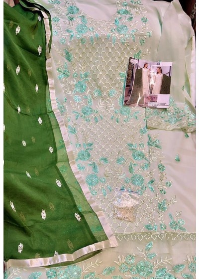 KHAYYIRA ZARQASH 2034 AZURE PAKISTANI SUIT AVAILABALE