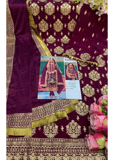 TURKISH M-1012 SALWAAR KAMEEZ BLOOMING