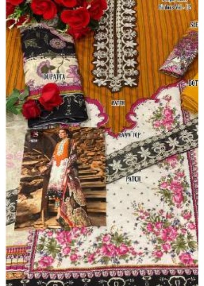 DEEPSY -1077-FIRDOUS-12 KARACHI SUIT LAWN COLLECTTION