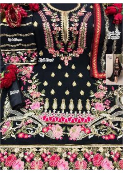 CROSS STITCH 02-B PAKISTANI SUIT SATOON SILK