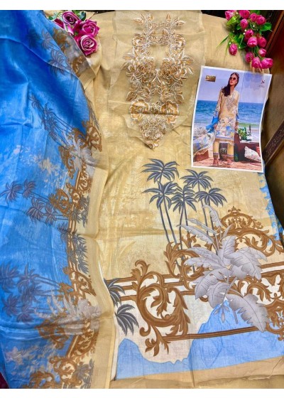 DEEPSY -1092-FIRDOUS URBANE-3 KARACHI SUIT CHIFFONE PRINT