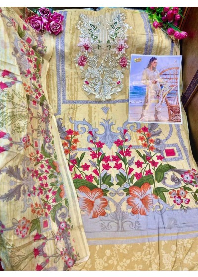 DEEPSY -1093-FIRDOUS URBANE-3 KARACHI SUIT CHIFFONE PRINT