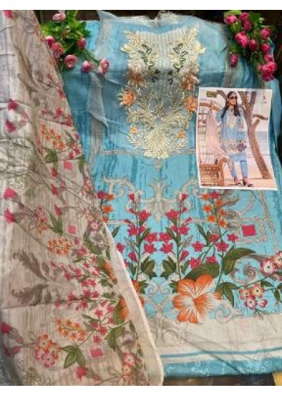 DEEPSY -1094-FIRDOUS URBANE-3 KARACHI SUIT CHIFFONE PRINT