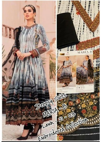 DEEPSY SUITS MARIA B LAWN-21-3 SALWAAR SUIT FANCY