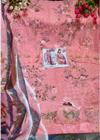 KHAYYIRA ZARQASH DYNAMITE SALWAAR KAMEEZ PINK GEORGETTE