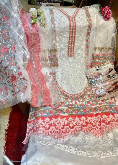 SF-104 NET WITH HEAVY EMBODRY WORK PAKISTANI SUITS WHOLESALE