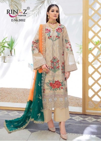 RINAZ FASHION IMROZIA VOL-4 8602 PAKISTANI SUITS STANDARD COLLECTION