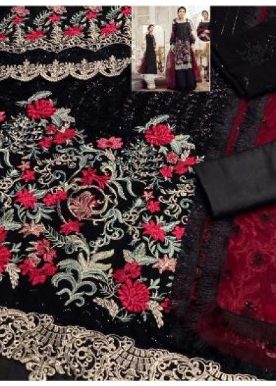 KAINAT FAB SEREN IMROZIA BLACK PAKISTANI SUITS EMBROIDERED COLLECTION