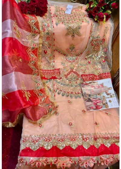 SHREE FABS S-228 ORGANZA DIGITAL WORK PAKISTANI SUITS