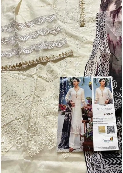 SANIYA TRENDZ 56003 MARIA.B LAWN COLLECTION -21 PAKISTNI SUITS SINGLE AND MULTIPLE