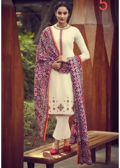 MUMTAZ ARTS IKKAT PATOLA 7005 KARACHI SUITS IN SINGALE AVAILABALE