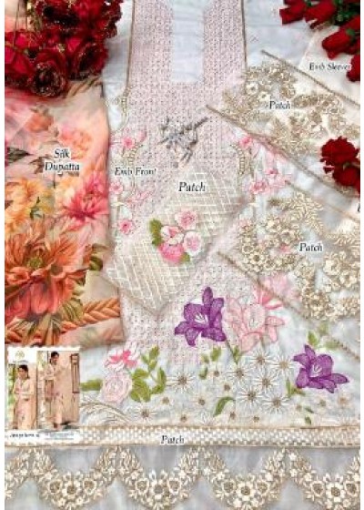 AL AMRA ZF ANAYA LAWN-14 CHIKKANKARI COLLECTTION SALWAR KAMEEZ WHOLESALE