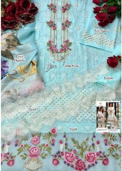 AL AMRA ZF ANAYA LAWN-11 CHIKKANKARI COLLECTTION SALWAR KAMEEZ WHOLESALE