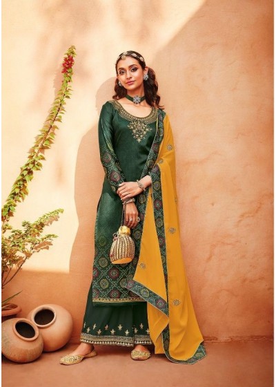 EBA LIFESTYLE RANG BANDHEJ VOL-2 1291 HEAVY SATIN LATEST SALWAAR KAMEEZ