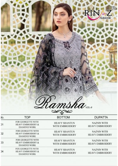 RINAZ FASHION RAMSHA VOL-9 9001 TO 9004 BEST PRICE COLLECTION