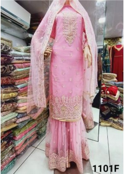 KHUSH FASHION 1101 F PLAZZO FULL STEACHED SHUBHAM WHOLESALER DEALER