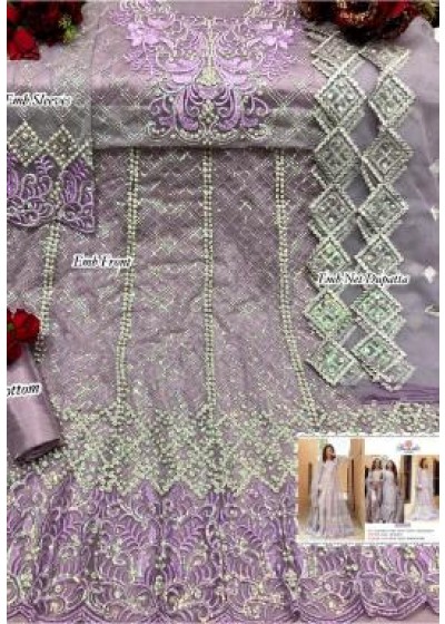 RAMSHA MUSHQ BRIDEL COLLECTION R 261 PAKISTANI SUITS WHOLESALER SUPPLIER