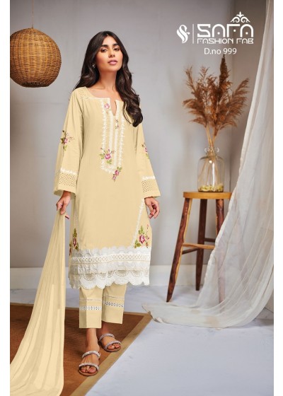 SAFA FASHION FAB 999 YELLOW LATEST KURTIS WHOLESALE