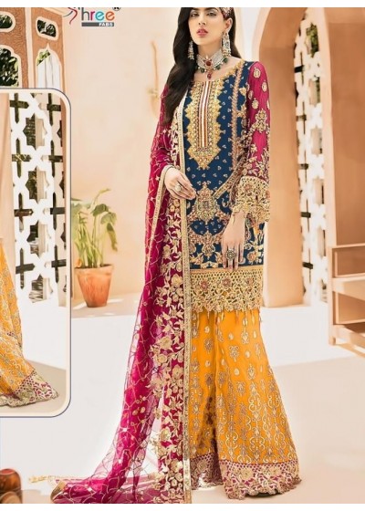 SHREE FABS S 345 B COLOURS PAKISTANI SUITS NEW LAUNCHING 