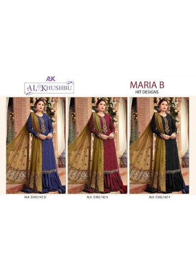 AL KHUSHBU ALK 142 D MARIA B HIT DESIGNS PAKISTANI SUITS BEST SUPPLIER