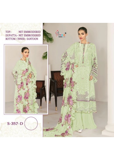 SHREE FABS S 357 D COLOURS PAKISTANI DRESS WHOLESALE BEST DEALER