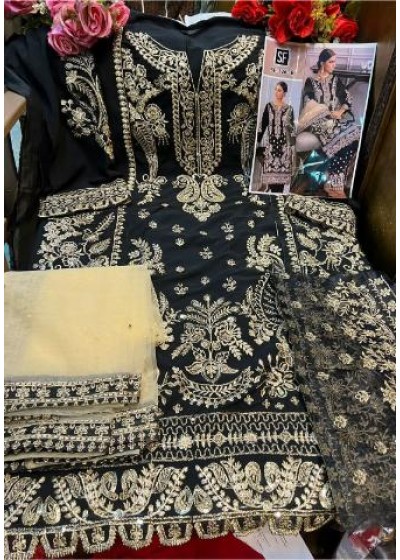 SF 126 B PAKISTANI SUITS FOX GEORGETTE 