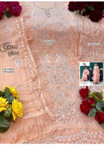 CROSS STITCH 801 LATEST DESIGNER SUITS