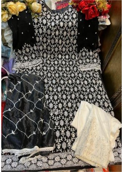 MEHBOOB TEX RASMIKA VOL 1 BLACK READYMADE SALWAR SUITS AVAILABLE