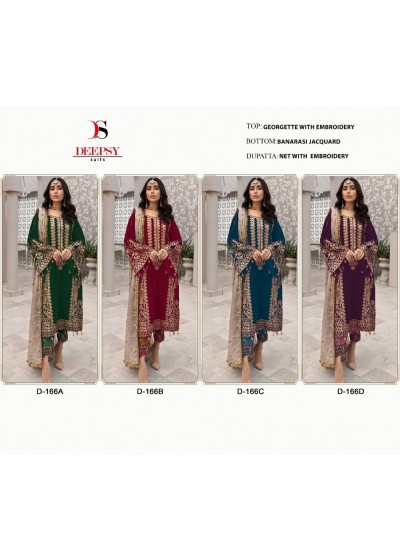 DEEPSY SUITS D 166C PAKISTANI DESIGNER SUITS SUPPLIER