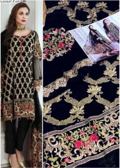 KAINAT FAB BARAGUE BLACK DRESS SALWAR KAMEEZ WHOLESALE