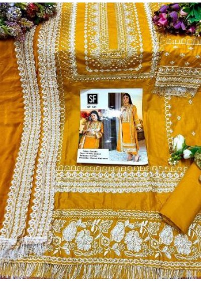 SF 131 YELLOW DRESS WHOLESALE PAKISTANI SUITS