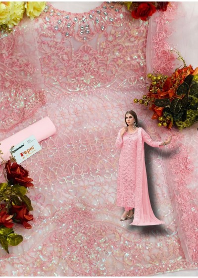 FEPIC ROSEMEEN C 1185 D PINK PAKISTANI SUITS LATEST COLLECTION