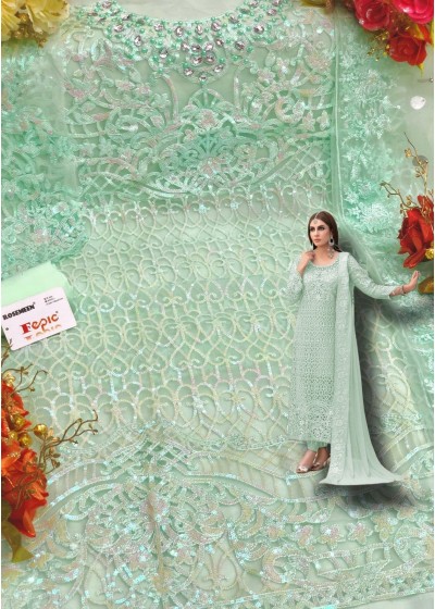 FEPIC ROSEMEEN C 1185 C GREEN PAKISTANI SUITS LATEST COLLECTION 