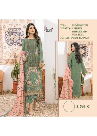 SHREE FABS S 563 C PAKISTANI SUITS WHOLESALE IN INDIA