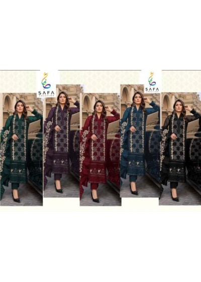 SAFA CREATION 405 PAKISTANI SUITS WITH SINGLE
