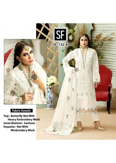 SF 132 B PAKISTANI DESIGNER SUITS WHOLESALER SUPPLIER SURAT