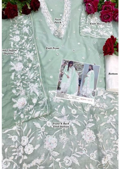 LAAIBAH DESIGNER AAYARA 33 C WHOLESALER PAKISTANI SUITS SINGLE PIECE