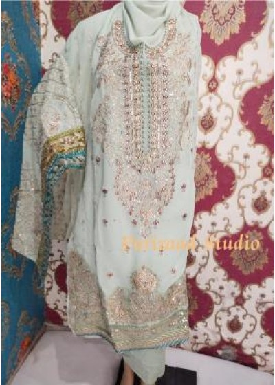 PARIZAAD STUDIO 9115 B LATEST PAKISTANI DRESS SINGLE PIECE