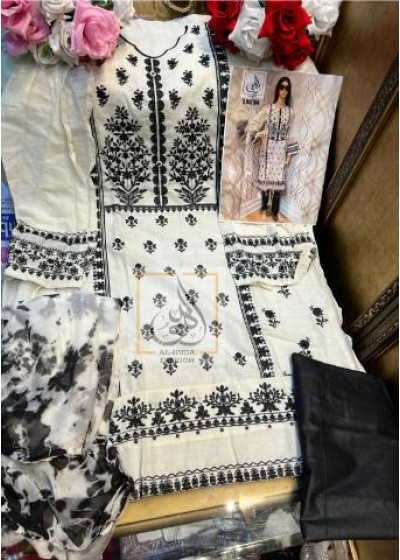 AL HUDA FASHION 104 SEMI STITCHED PAKISTANI DRESS