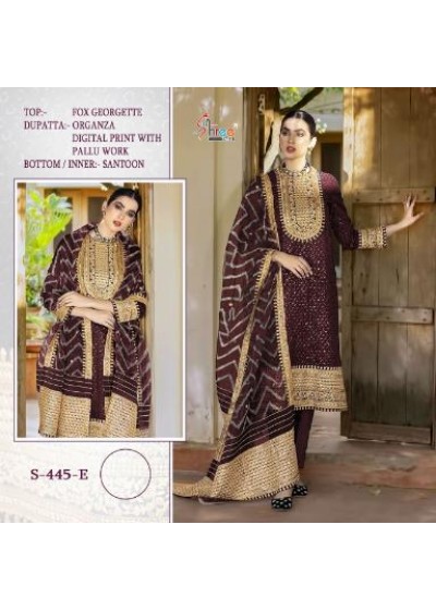 SHREE FABS S 445 E PAKISTANI SUITS SINGLE PIECE ONLINE SHOPPING