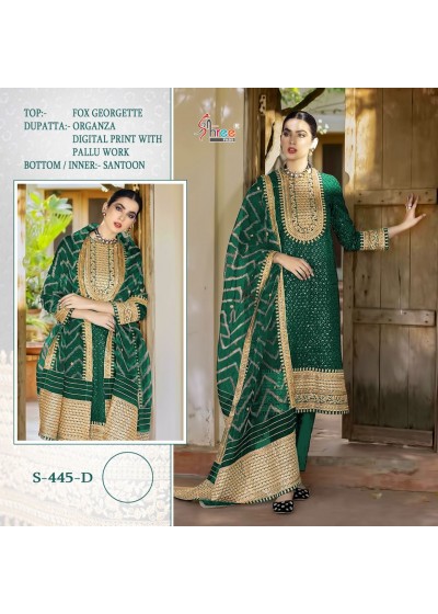 SHREE FABS S 445 D PAKISTANI SUITS SINGLE PIECE ONLINE
