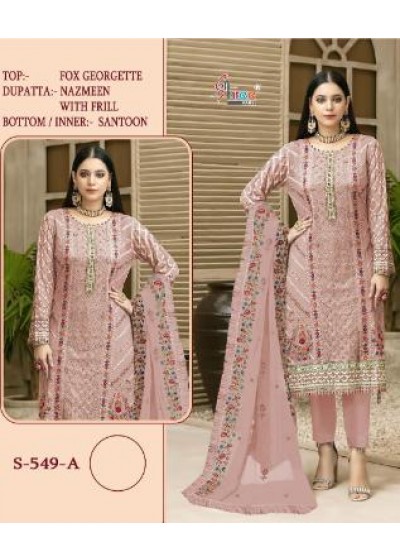 SHREE FABS S 549 A PAKISTANI SUIT SINGLE PIECE ONLINE