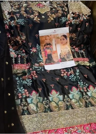 DEEPSY D 105 D PLAZZO STITCHED BLACK PAKISTANI SUITS DEALER