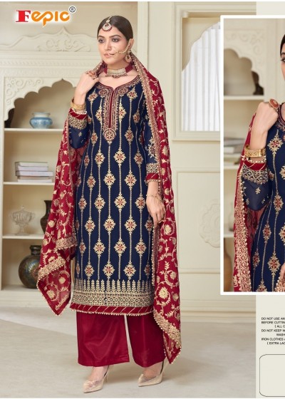 FEPIC MOHTAZ M 104 PAKISTANI SUITS AVAILABALE WHOLESALER