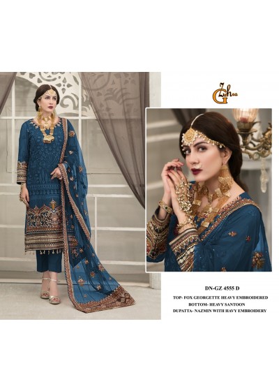 G ZAHRA 4555 D PAKISTANI SUITS SINGLE ONLINE
