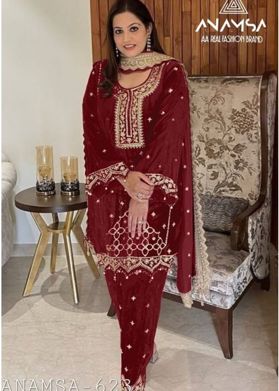 ANAMSA 623 PAKISTANI SUITS SINGLE PIECE