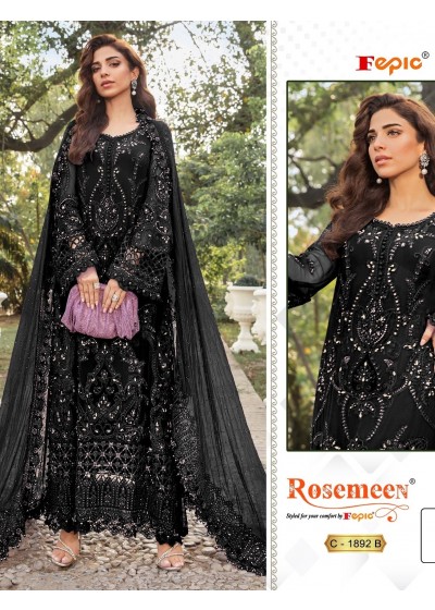 FEPIC ROSEMEEN C 1892 B PAKISTANI SUITS BLACK