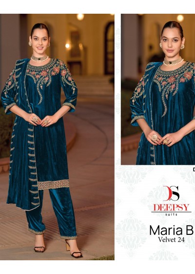 DEEPSY SUITS 32218 C MARIA B VELVET 24 PAKISTANI SALWAR SUITS 2025